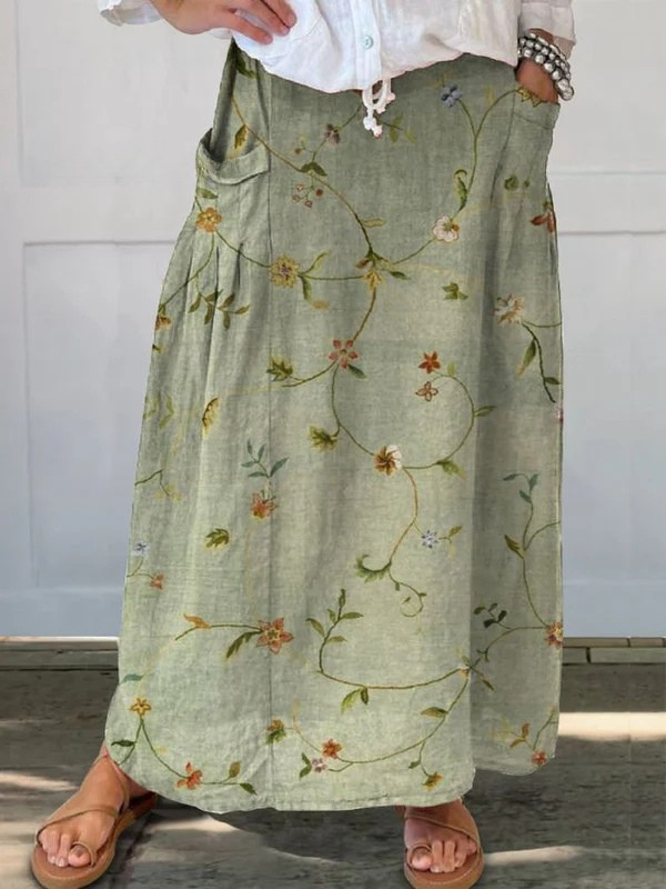 Eleanor™ | Floral Pocket Skirt