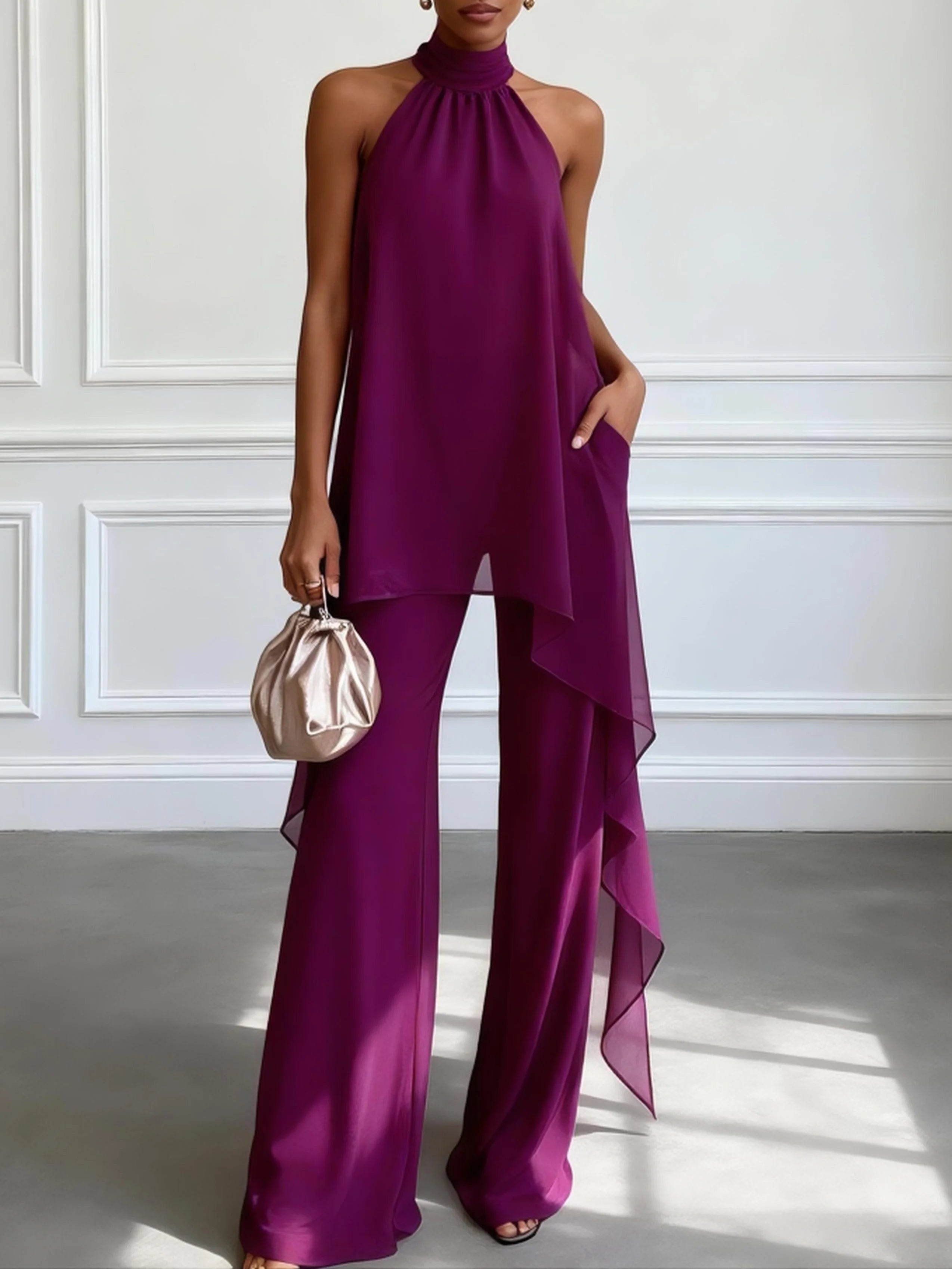 Serena™ | Elegant Halter Set for Women
