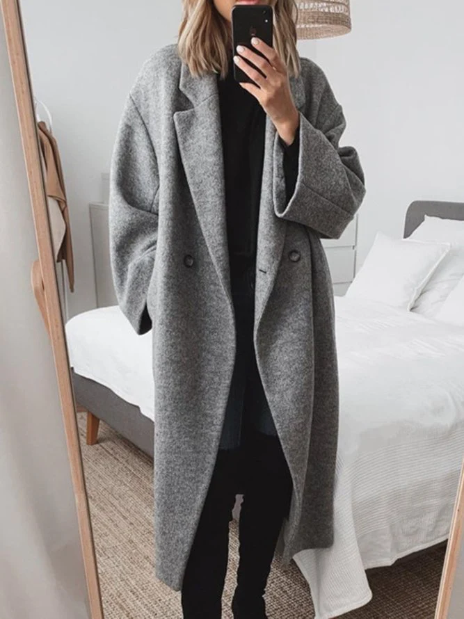 Arina | Tailored Cotton Blend Overcoat