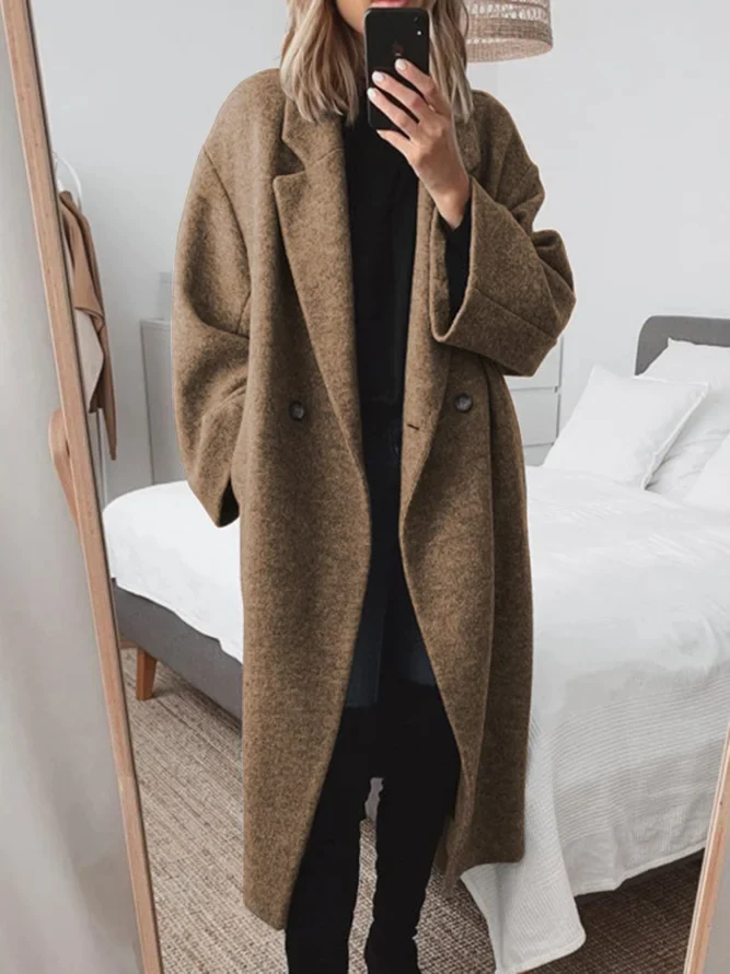 Arina | Tailored Cotton Blend Overcoat