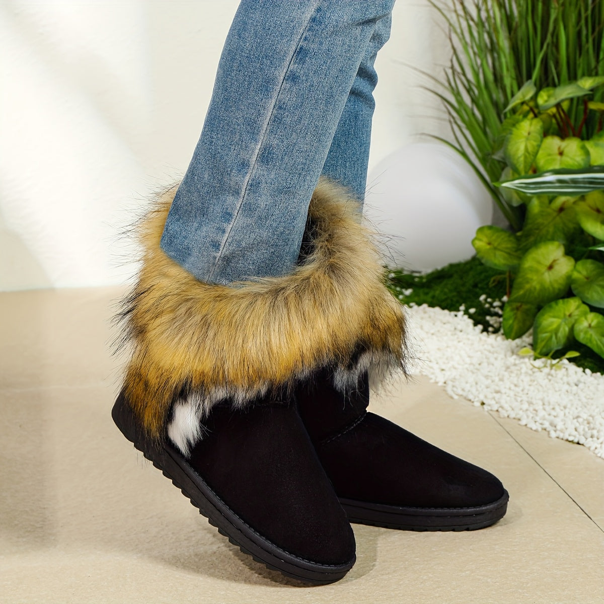 Aurena | Plush Lined Platform Snow Boots