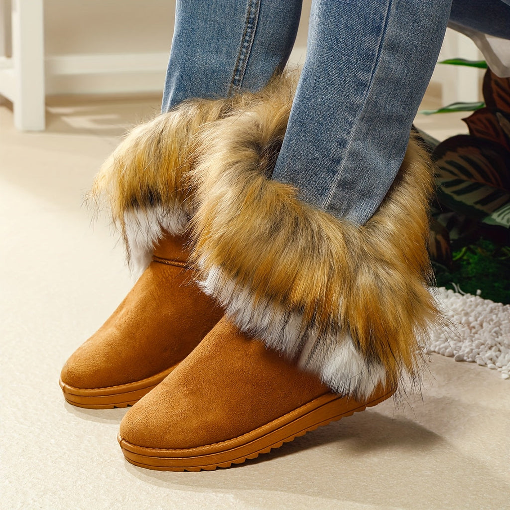 Aurena | Plush Lined Platform Snow Boots