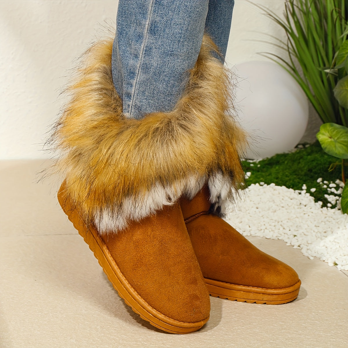 Aurena | Plush Lined Platform Snow Boots