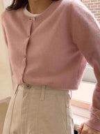 Aurenne | V-Neck Button Cardigan Relaxed Fit