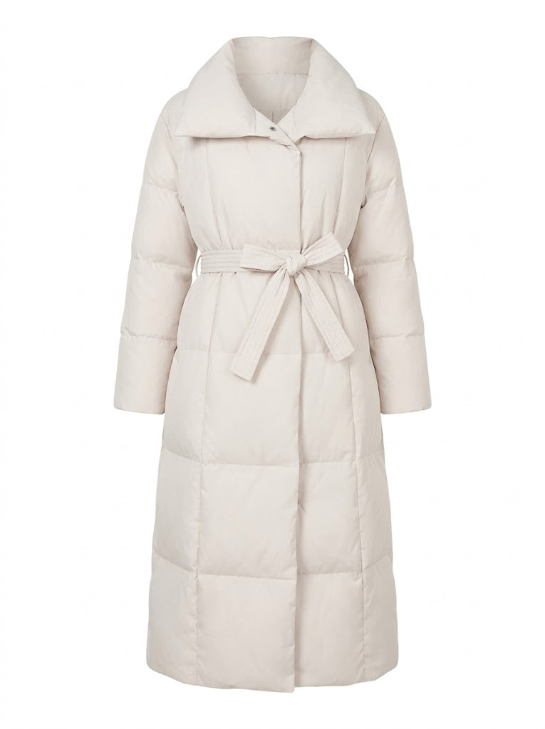 Aurina | High Collar Maxi Puffer Coat