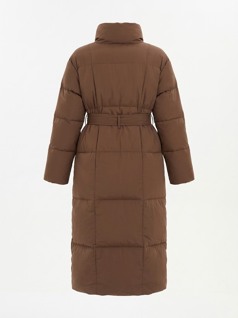 Aurina | High Collar Maxi Puffer Coat