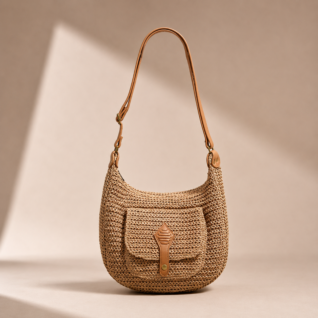 Marlena™ | Woven Shoulder Hobo Bag