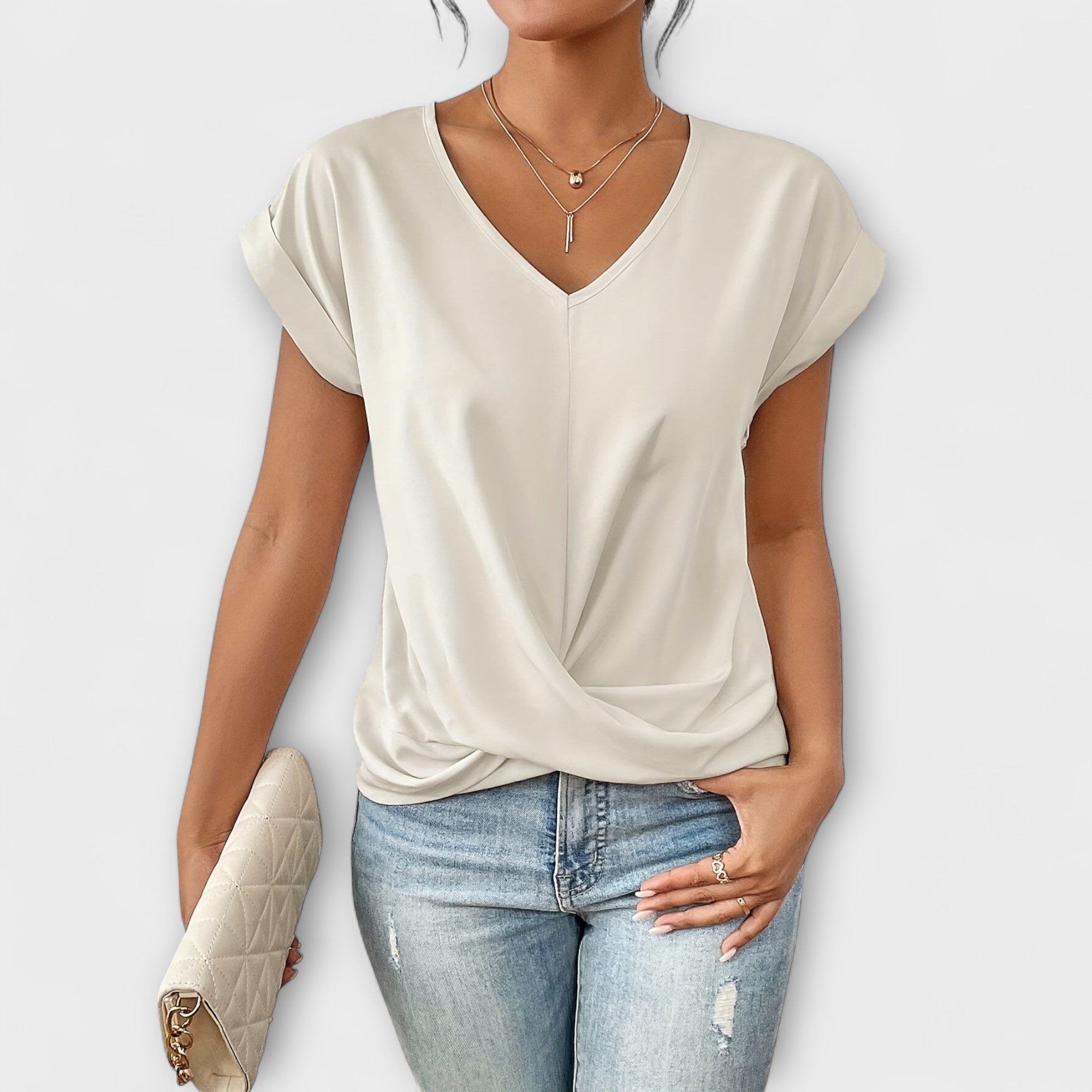 Fleur | Elegant V-neck Top