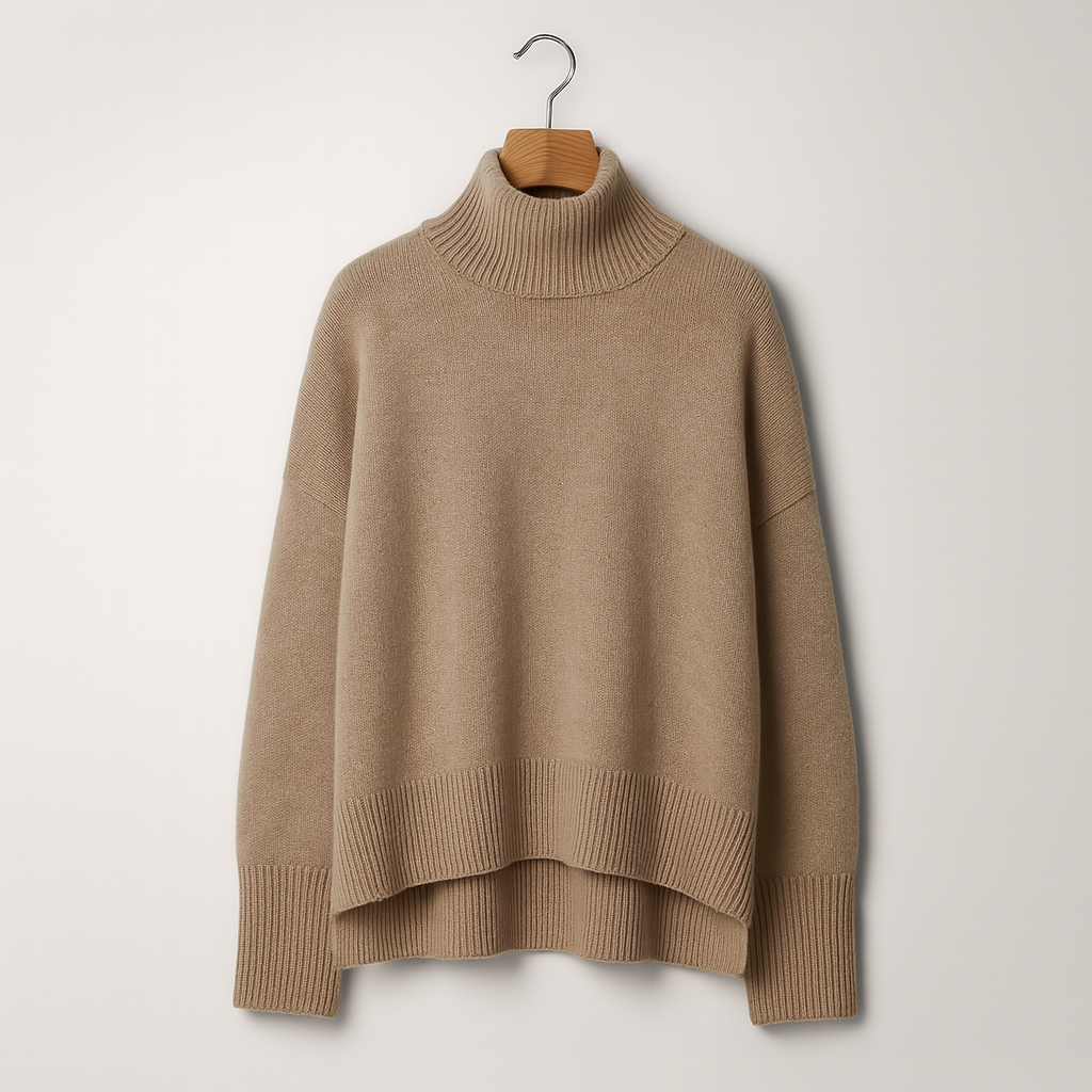 Brianne | Cashmere Blend Roll Neck Sweater