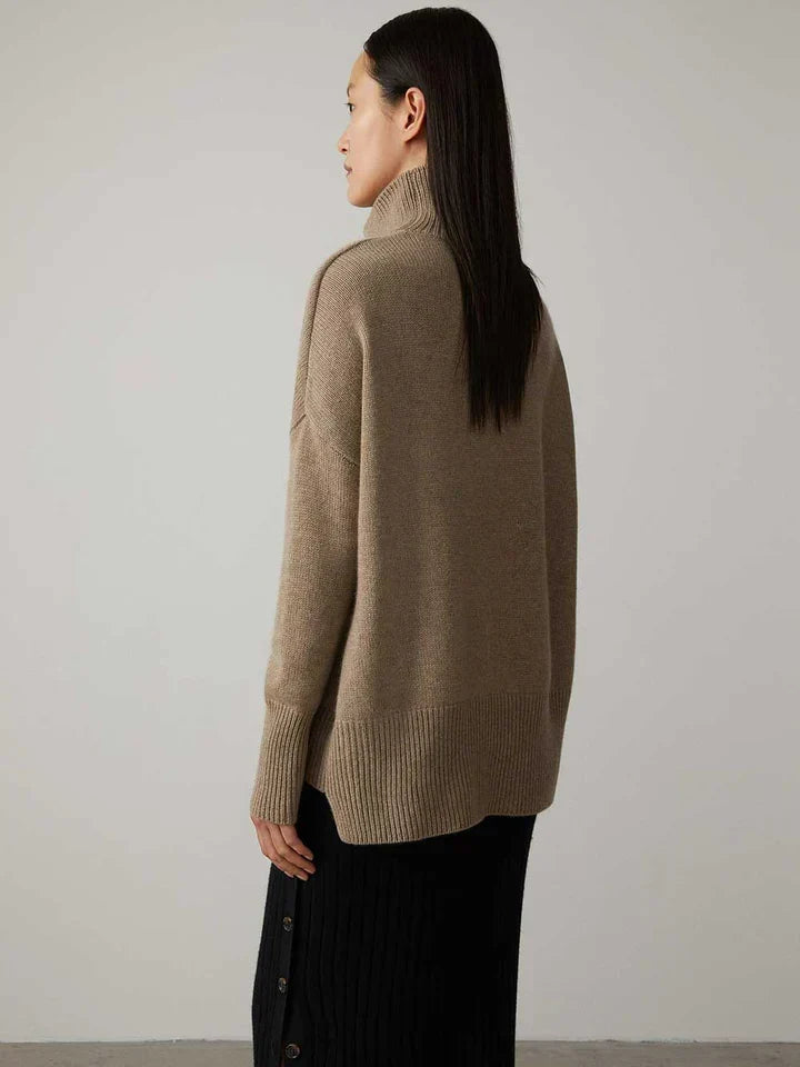 Brianne | Cashmere Blend Roll Neck Sweater