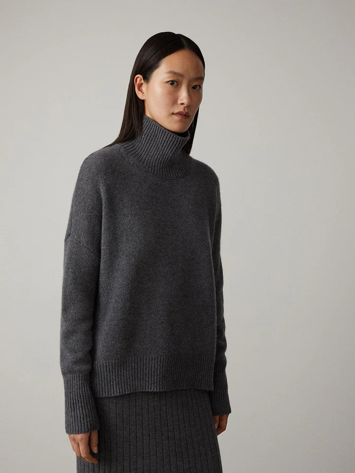 Brianne | Cashmere Blend Roll Neck Sweater