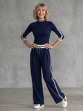 Brigid | Long Sleeve Top and Wide-Leg Pants Set