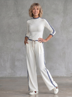 Brigid | Long Sleeve Top and Wide-Leg Pants Set