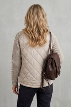Briora | Quilted Puffer Jacket with Knit Detail