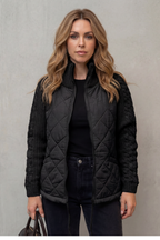Briora | Quilted Puffer Jacket with Knit Detail