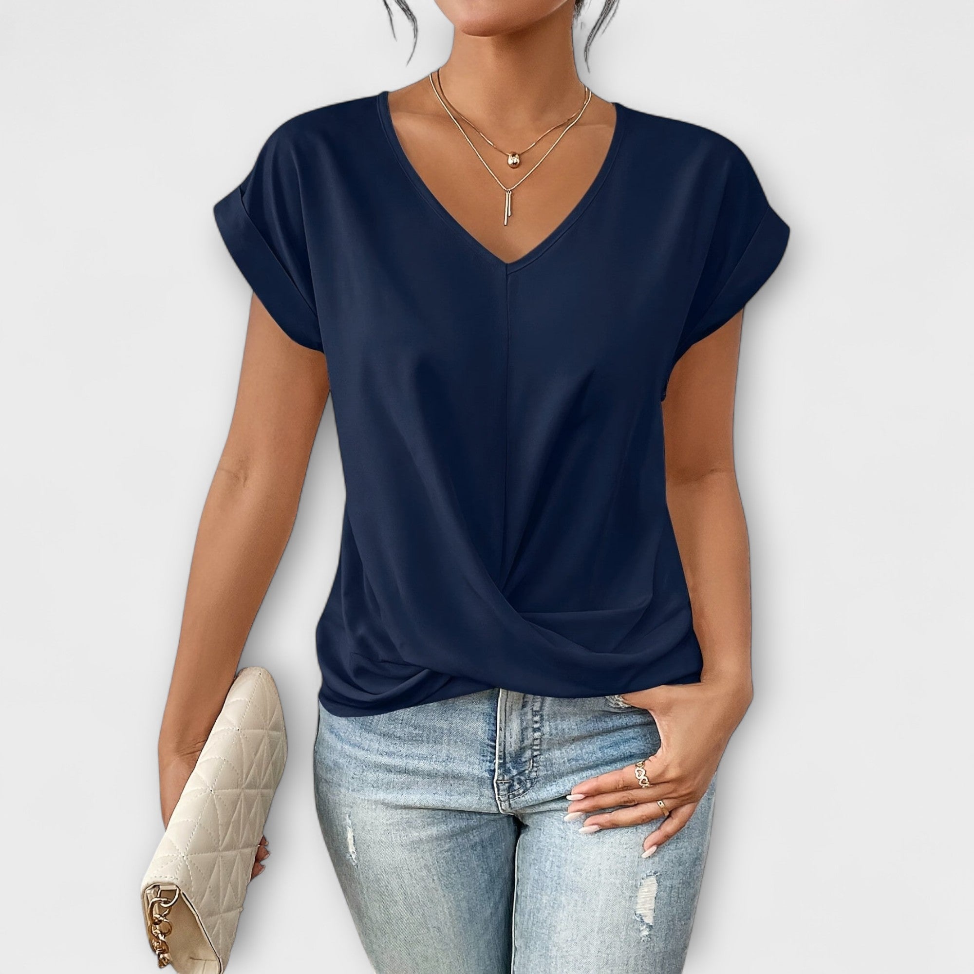 Fleur | Elegant V-neck Top