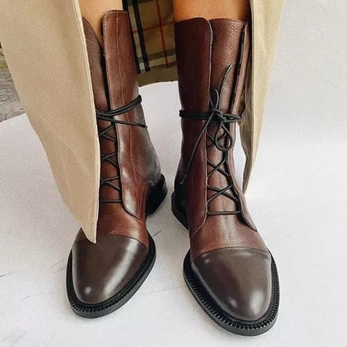 Calara | Lace-Up Ankle Boots