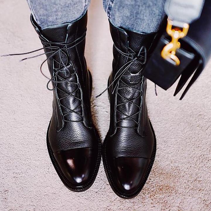 Calara | Lace-Up Ankle Boots