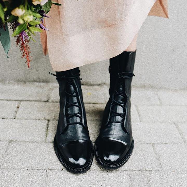 Calara | Lace-Up Ankle Boots