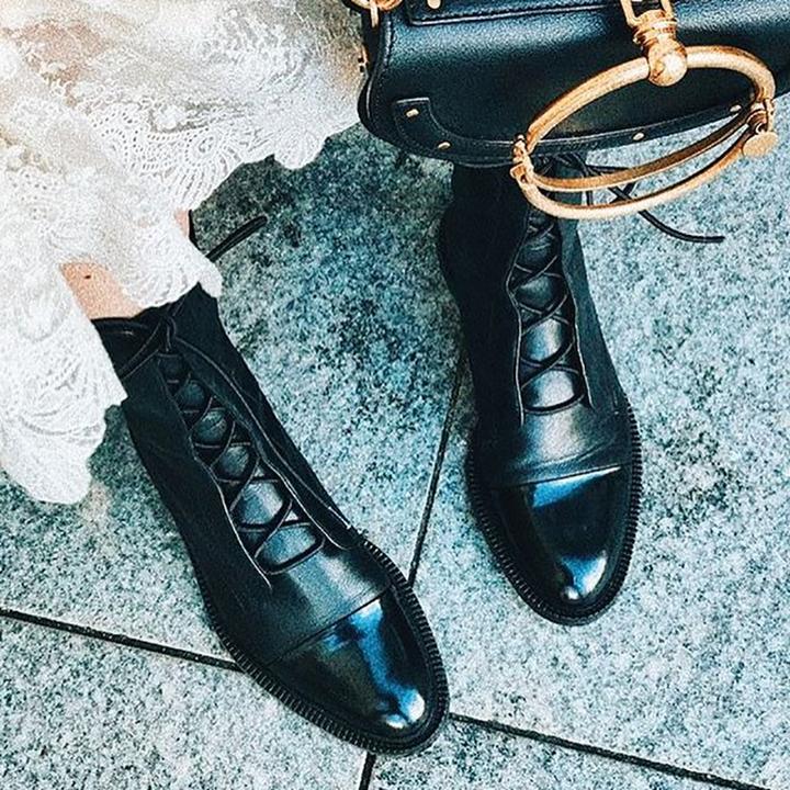Calara | Lace-Up Ankle Boots
