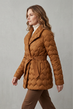 Cedanne | Belted Quilted Puffer Jacket