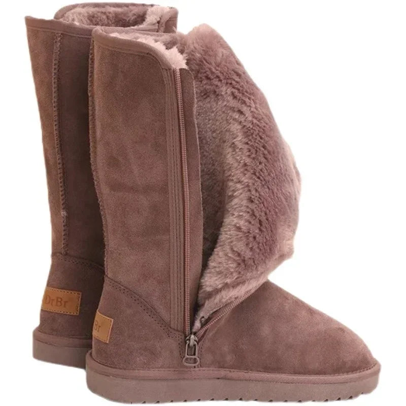 Corana | Leather Fur Lined Waterproof Knee High Boots
