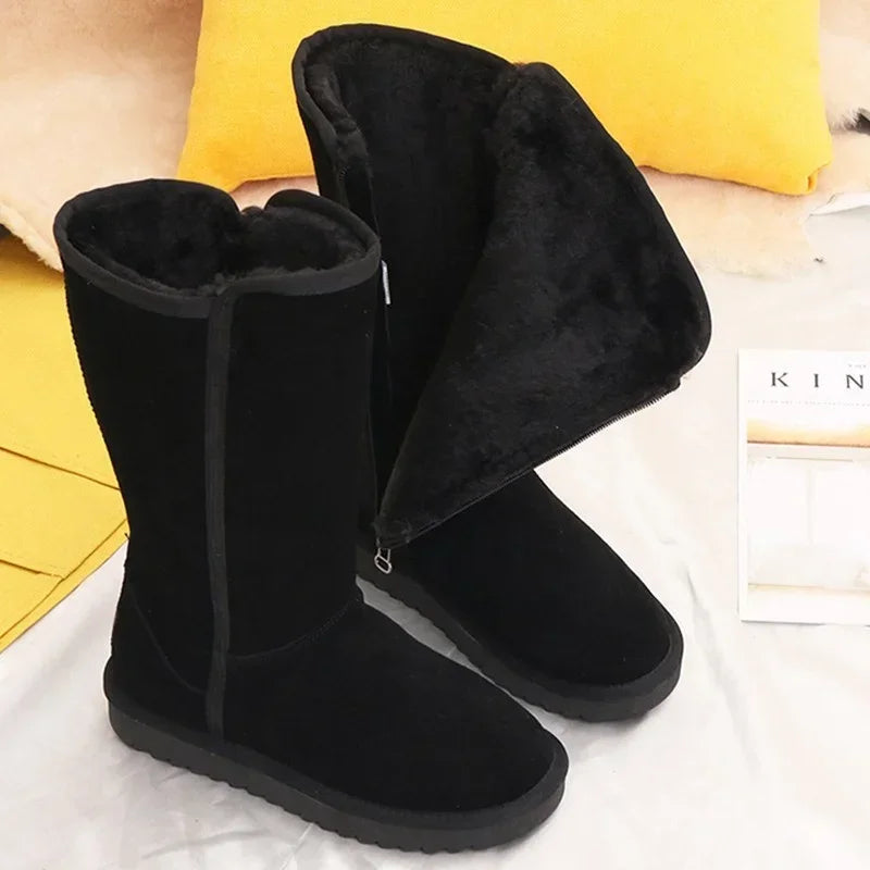 Corana | Leather Fur Lined Waterproof Knee High Boots