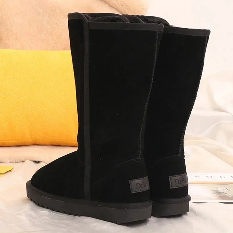 Corana | Leather Fur Lined Waterproof Knee High Boots
