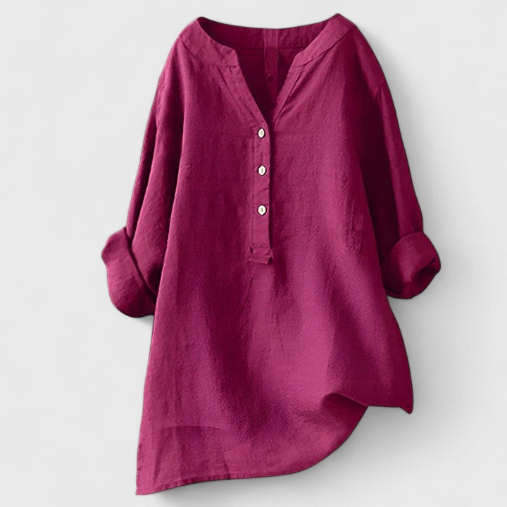 Willa | Elegant Button-Front Shirt