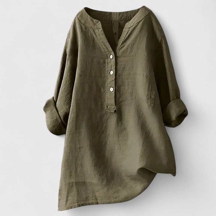 Willa | Elegant Button-Front Shirt