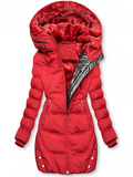 Delelle | Plush Lined Hooded Long Puffer Coat