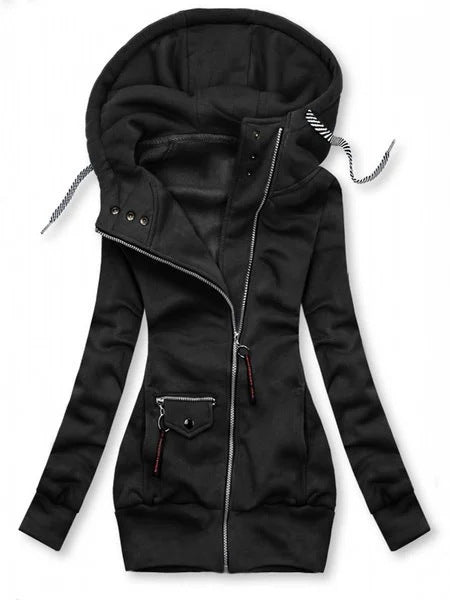 Delelle | Plush Lined Hooded Long Puffer Coat