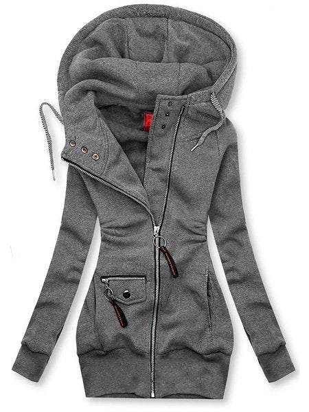 Delelle | Plush Lined Hooded Long Puffer Coat