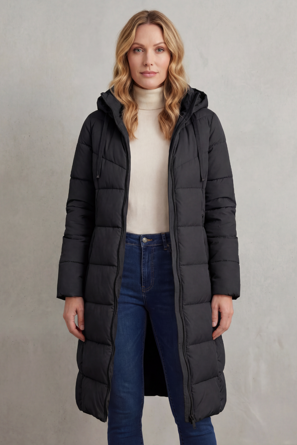 Delette | Long Puffer Jacket Padded Winter