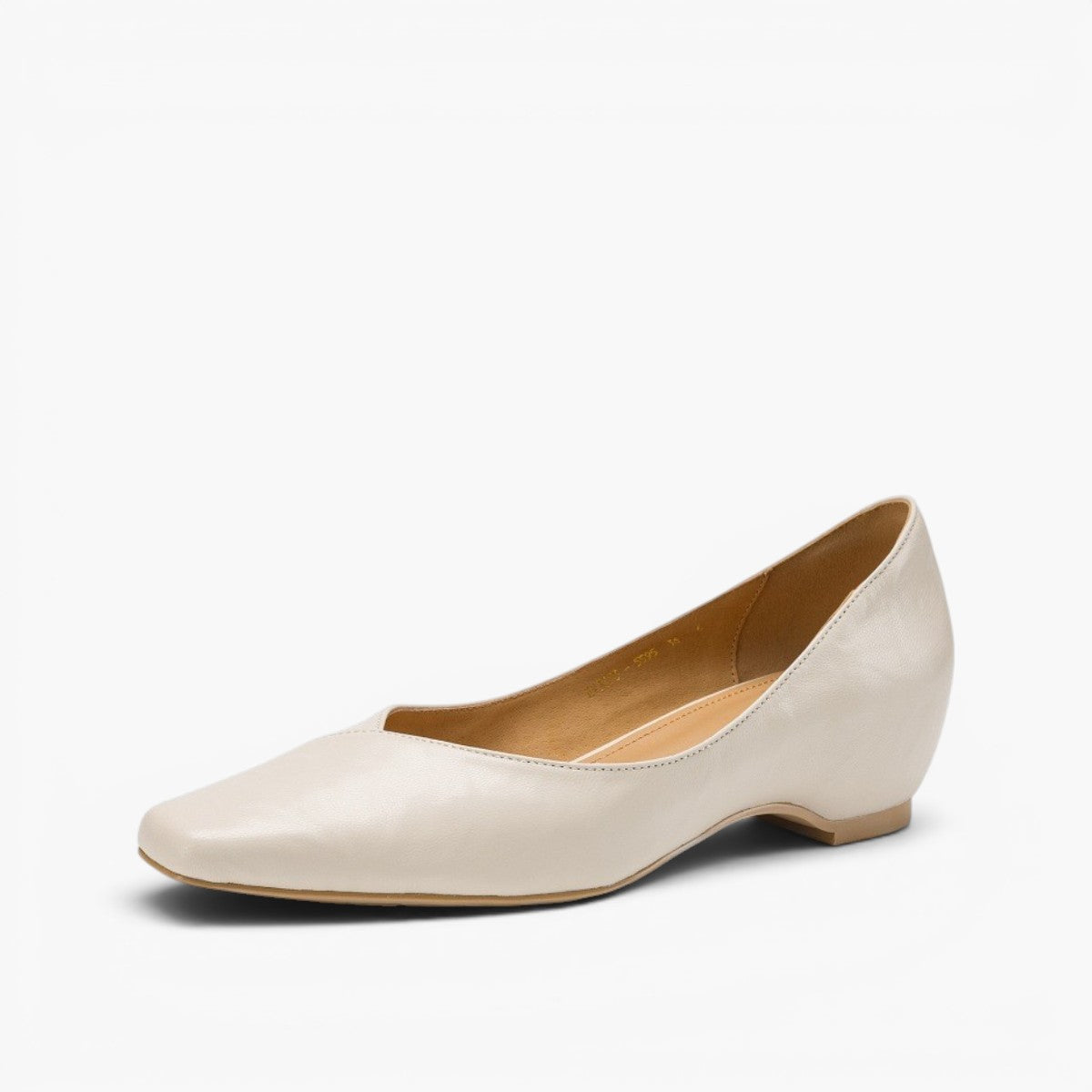 Delphina | Square-Toe Lambskin Flats