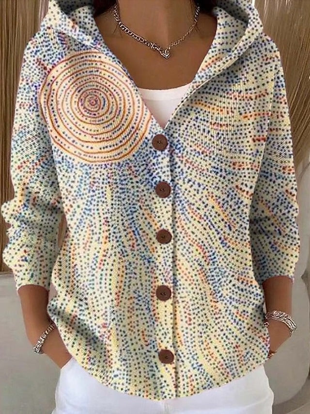Emara | Hooded Button Front Cardigan