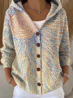 Emara | Hooded Button Front Cardigan