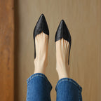 Eveana | Pointed Toe Lambskin Ballet Flats