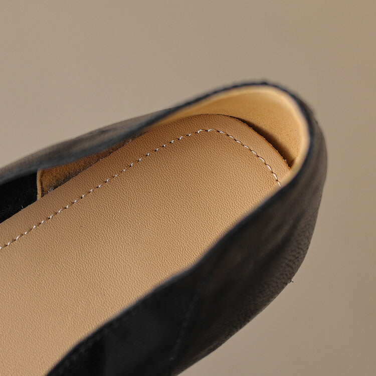Eveana | Pointed Toe Lambskin Ballet Flats