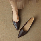 Eveana | Pointed Toe Lambskin Ballet Flats