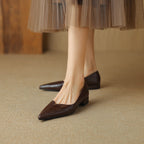 Eveana | Pointed Toe Lambskin Ballet Flats