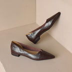 Eveana | Pointed Toe Lambskin Ballet Flats