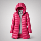 Evette | Ultralight Hooded Long Puffer Coat