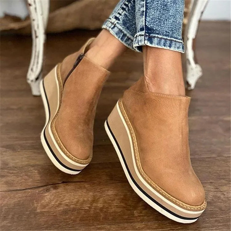 Floanne | Waterproof Orthopedic Ankle Boots Side Zip