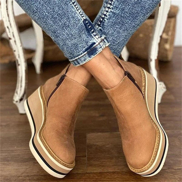 Floanne | Waterproof Orthopedic Ankle Boots Side Zip