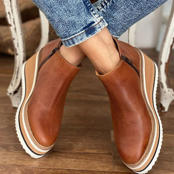 Floanne | Waterproof Orthopedic Ankle Boots Side Zip
