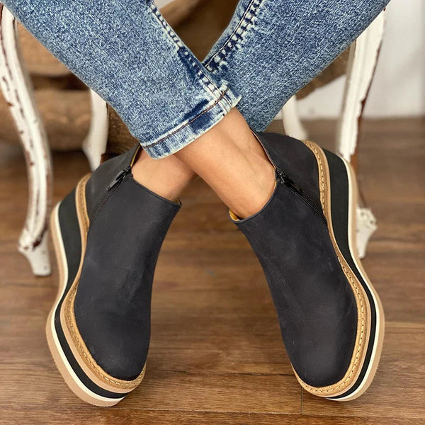 Floanne | Waterproof Orthopedic Ankle Boots Side Zip