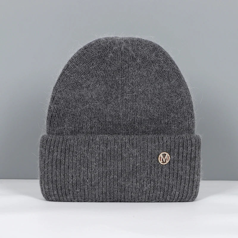 Floina | Cashmere Blend Ribbed Knit Beanie