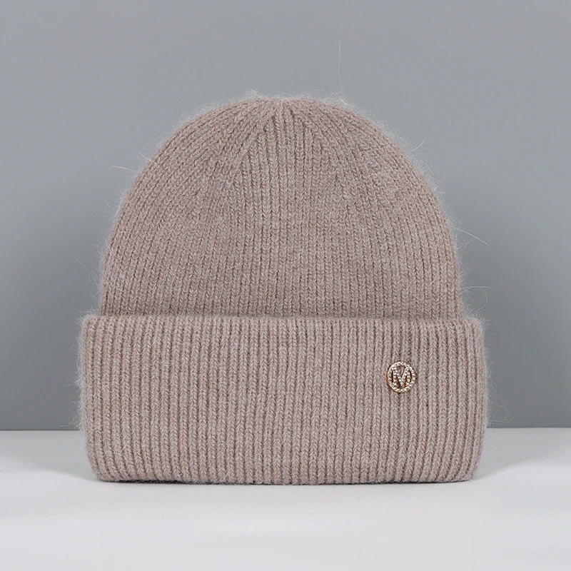 Floina | Cashmere Blend Ribbed Knit Beanie