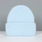 Floina | Cashmere Blend Ribbed Knit Beanie